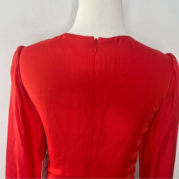 LPA Red Plunge Maxi Dress S - Picture 8 of 8